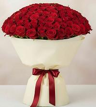 Букет 101 Красная роза Милано в Струнино