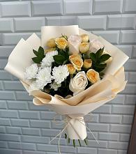 Букет цветов из:  Розы и Хризантемы в Струнино