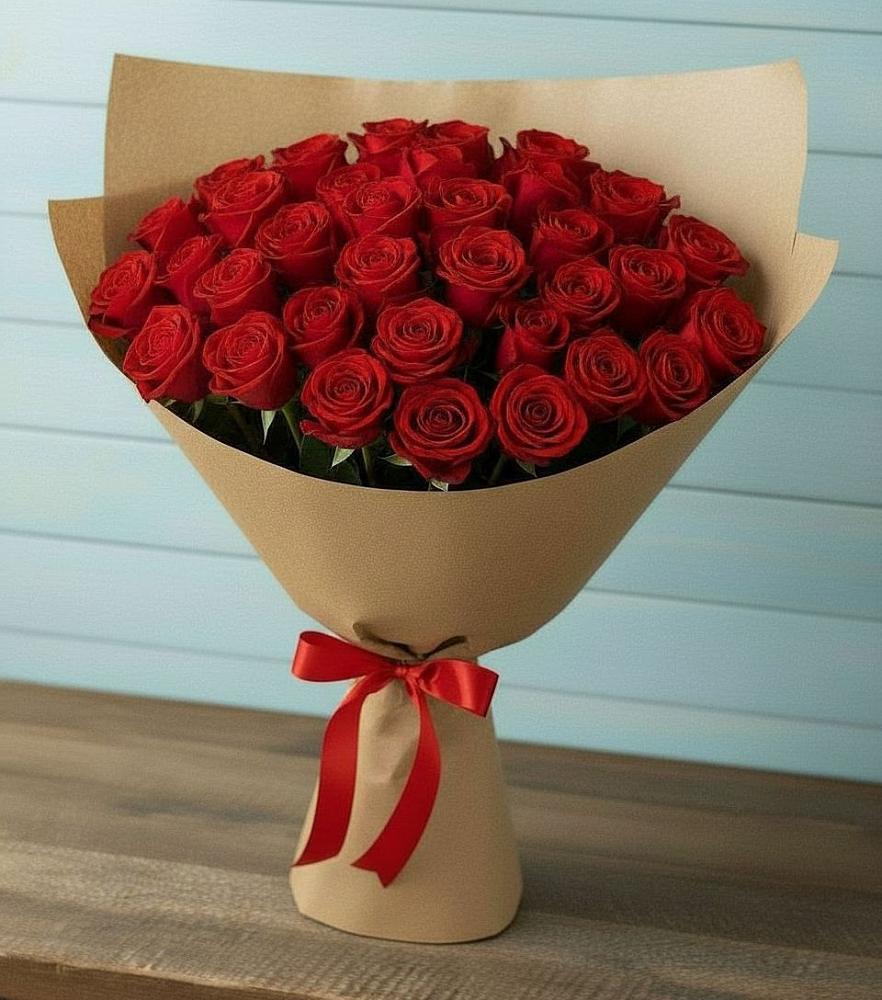 Букет Красные розы Милано в Струнино