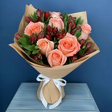 Букет цветов из:  Розы и Альстромерии в Струнино