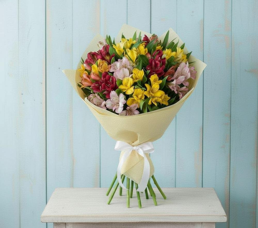 Букет цветов из: Альстромерии в Струнино