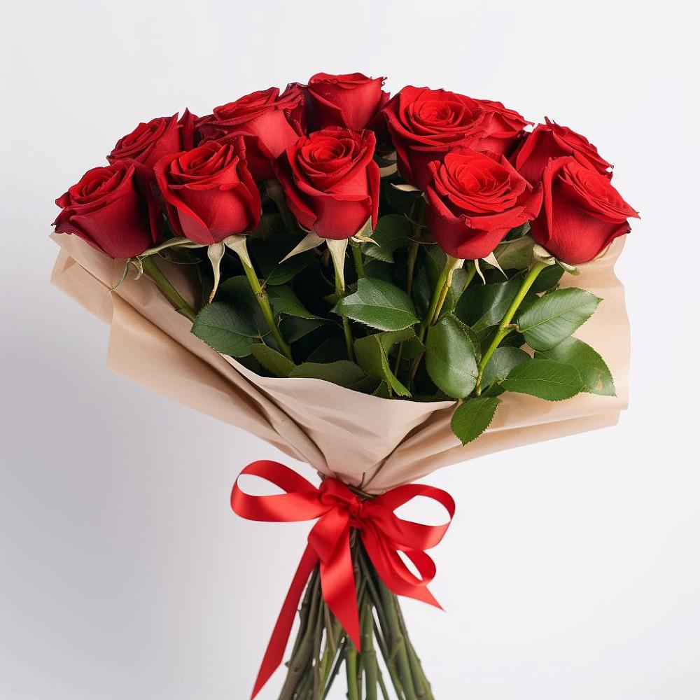 Букет 11 Красных роз Эдлесс Лав в Струнино